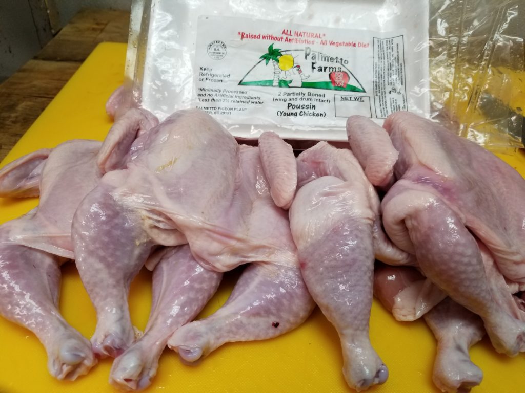 Local Poussin from Palmetto Farms in Sumter, S.C. - All Natural, No Antibiotics or Growth Hormones